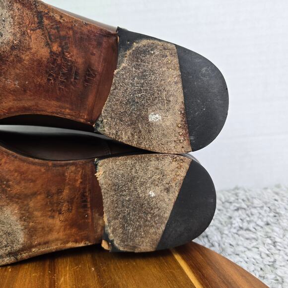 Jack Erwin Brown Leather Business Casual Cap Toe Oxford Dress Shoe Mens 11.5 - Picture 11 of 15